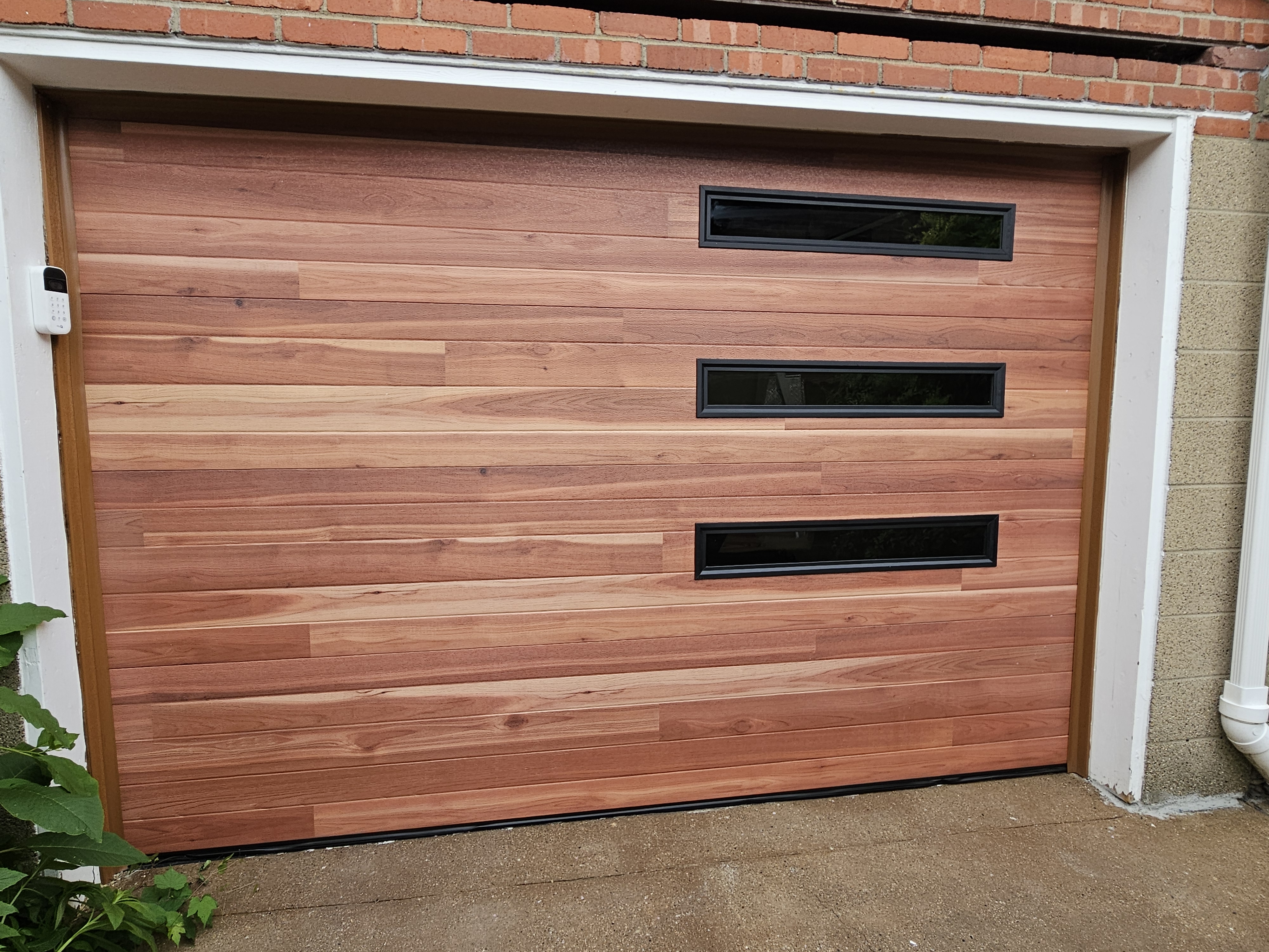 Some recent garage door install