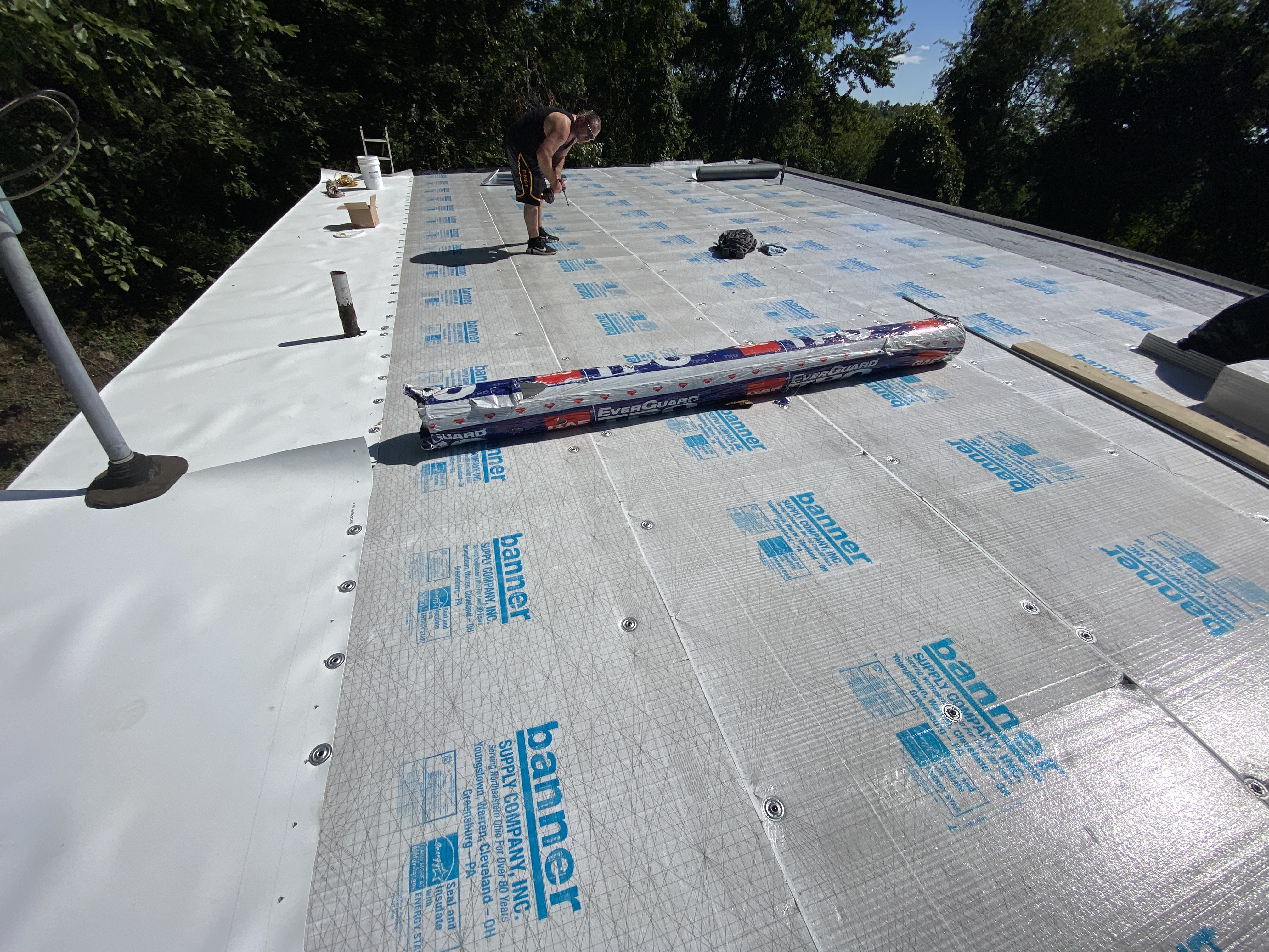 Low slope TPO roof removal and replacement